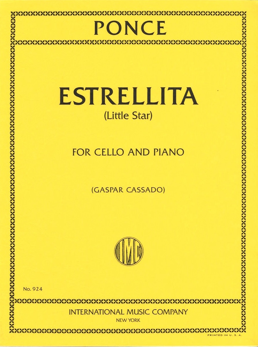 PONCE M. - ESTRELLITA (VIOLONCELLO Y PIANO)