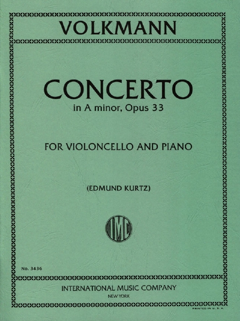 VOLKMANN R. - CONCIERTO LA m - OP.33