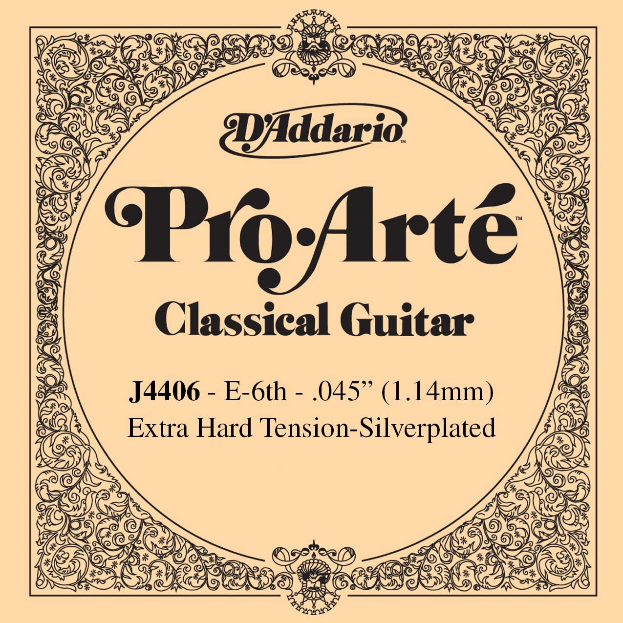 CUERDA GUITARRA CLASICA - D´ADDARIO 6ª EXTRA HARD TENSION J4406