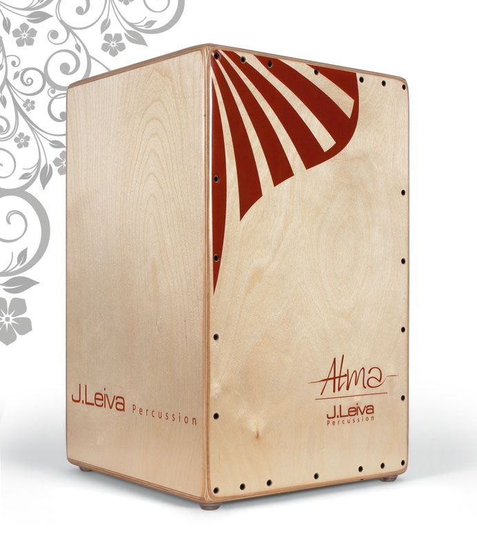 CAJON FLAMENCO - J. LEIVA MOD. ALMA (ROJO)