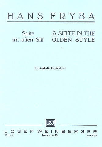 FRYBA H. - SUITE IN OLDEN STYLE -