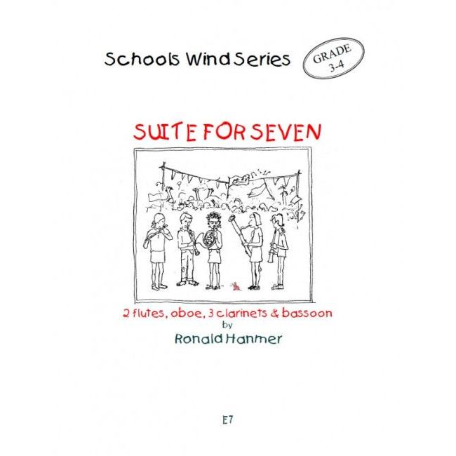 HANMER R. - SUITE FOR SEVEN (SC+PT)    2FL/OB/3CL/FG -