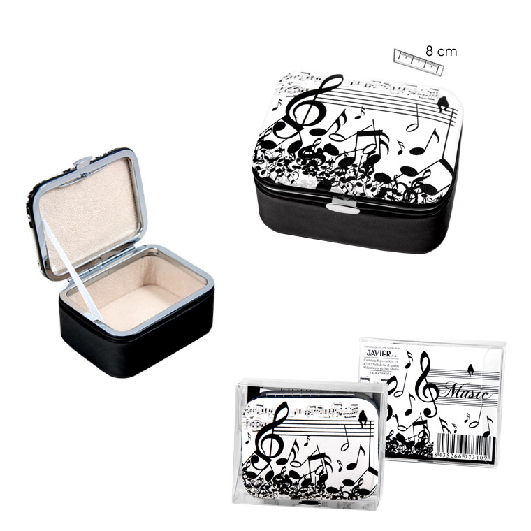 REGALO - JOYERO CON MOTIVOS MUSICALES (TAMAÑO PEQUEÑO)