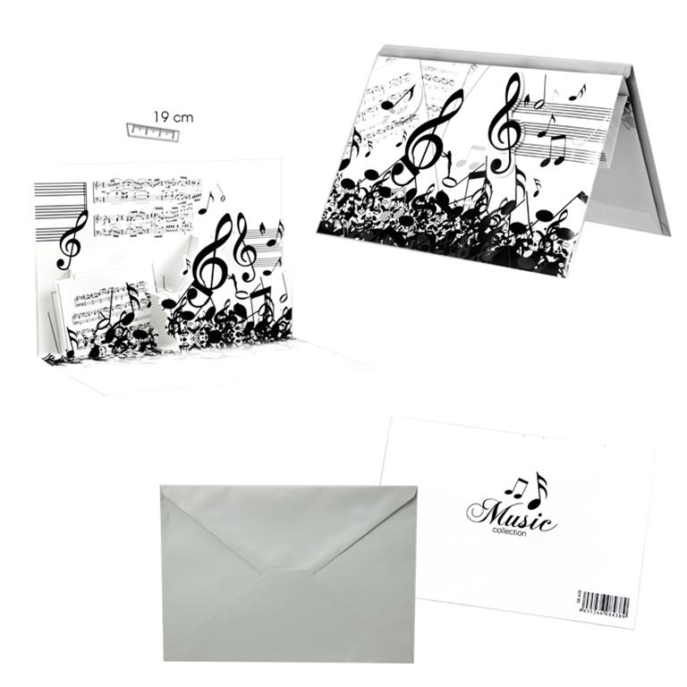 REGALO - TARJETA POSTAL CON MOTIVOS MUSICALES