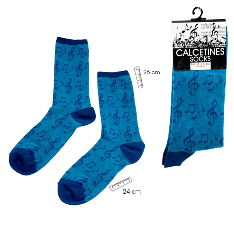 REGALO - CALCETIN MUSICAL AZUL TALLA UNICA