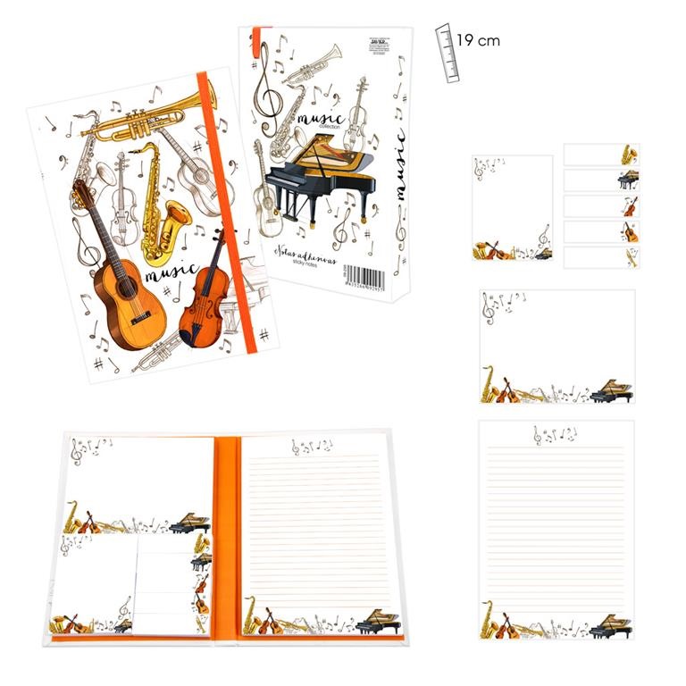 REGALO . - AGENDA INSTRUMENTOS MUSICALES Y POST-IT