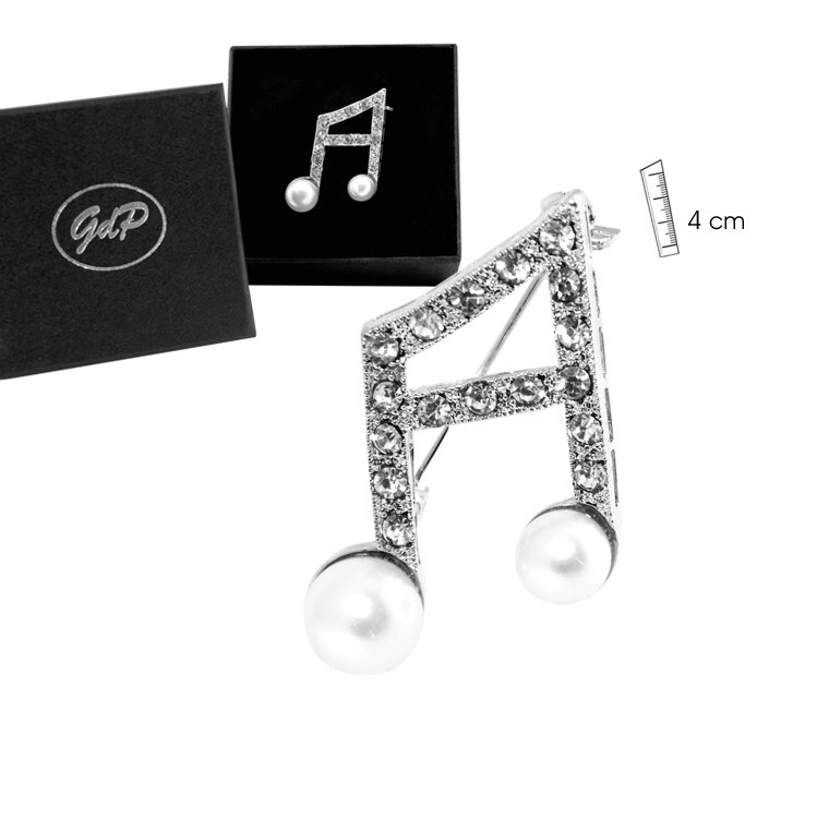 REGALO - BROCHE METAL CORCHEA (PERLAS)