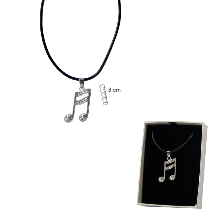 REGALO - COLGANTE DE CUERO NOTA MUSICAL