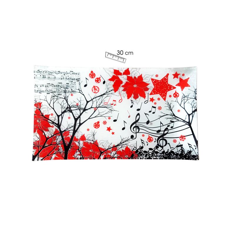 REGALO - BANDEJA 30 X 20 RAMAS Y NOTAS MUSICALES