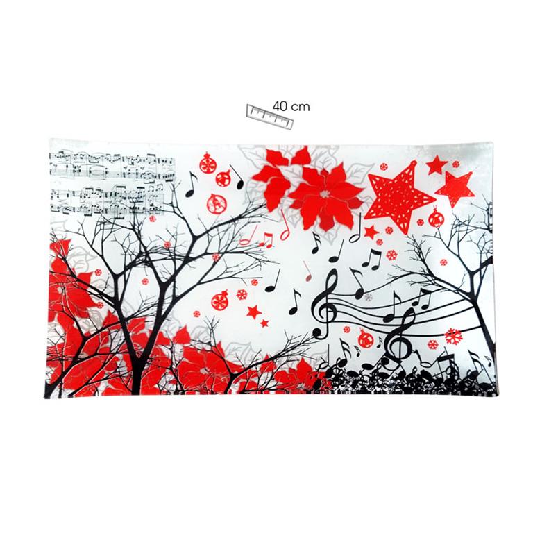 REGALO - BANDEJA 40 X 23 RAMAS Y NOTAS MUSICALES