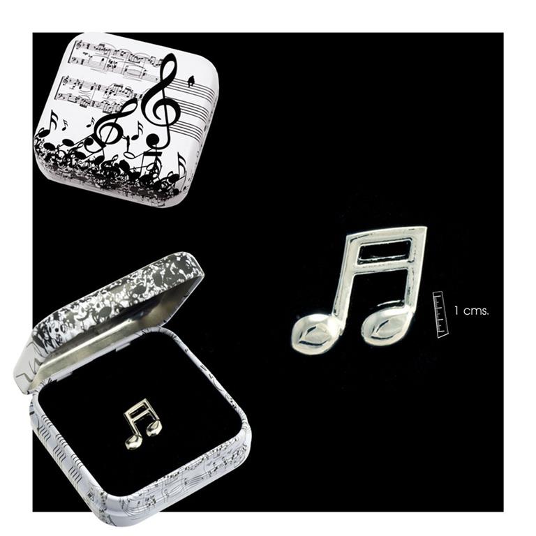 REGALO - PIN CORCHEA PLATEADO