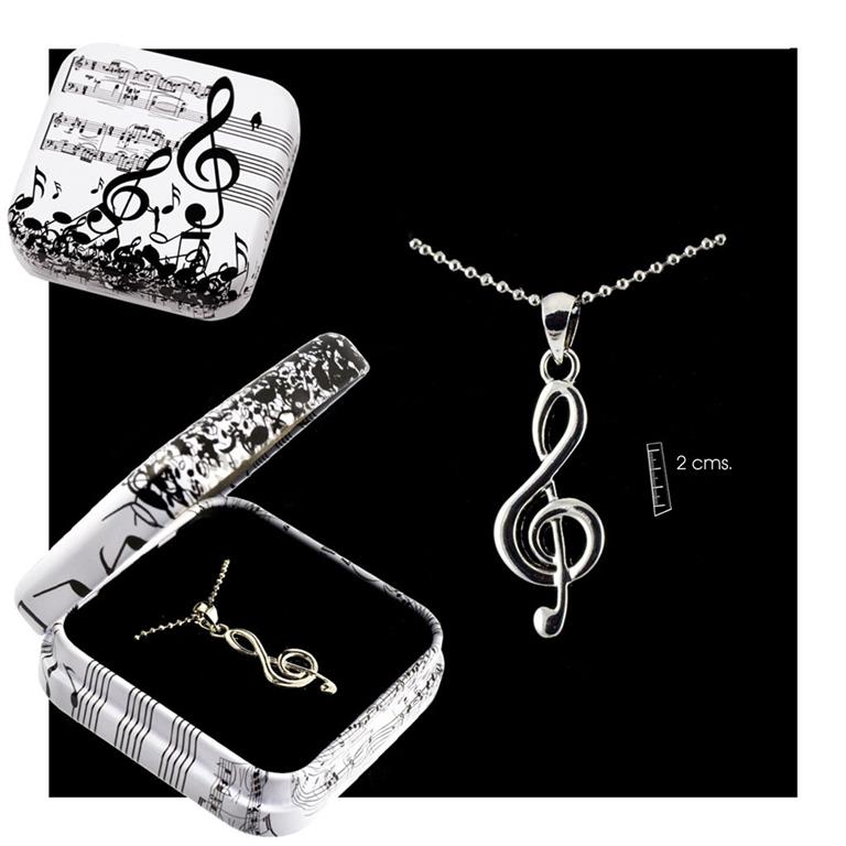 REGALO - COLGANTE CADENA CLAVE SOL