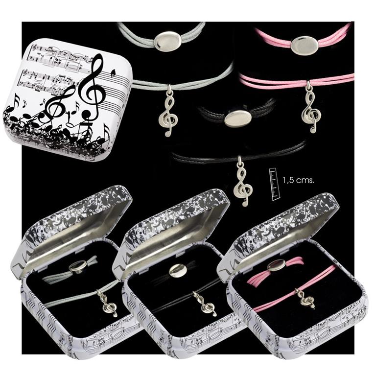 REGALO - PULSERA CORDON CLAVE DE SOL ***SOLO HAY NEGRAS