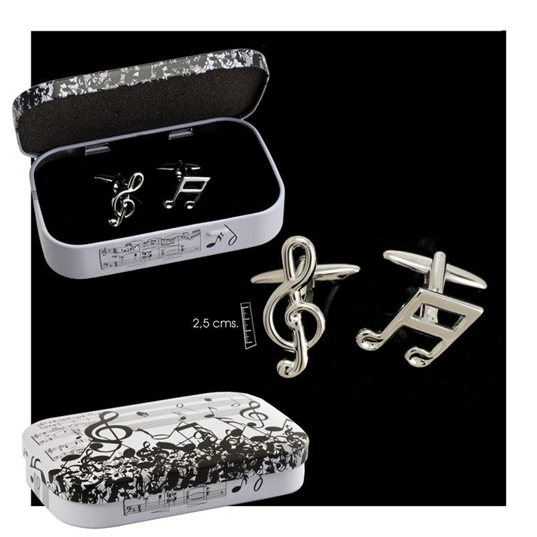 REGALO - GEMELOS CLAVE SOL Y CORCHEA