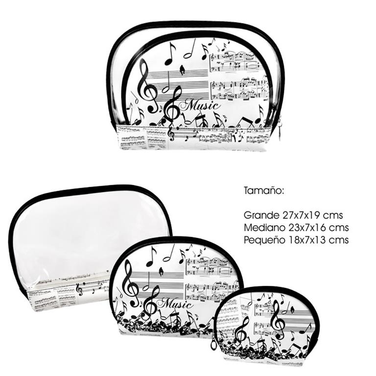 REGALO - SET 3 NECESERES MUSICA