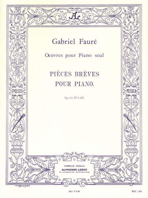 FAURE G. - PIEZAS BREVES (8) - OP.84 (LEDUC)