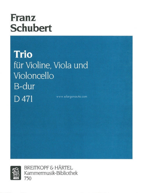 SCHUBERT F. - TRIO SIb M D 471 V/VA/VC
