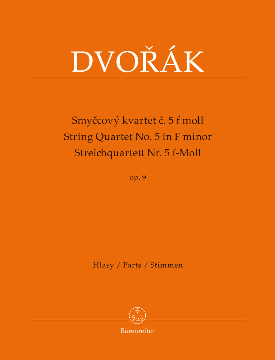 DVORAK A. - CUARTETO FA m (PT)   2V/VA/VC - OP.9 Nº 5