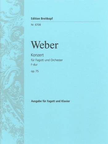 WEBER C.M. - CONCIERTO FA M FAGOT  - OP.75