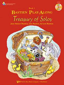 BASTIEN J.  - BASTIEN PLAY ALONG TREASURY SOLOS 1+CD