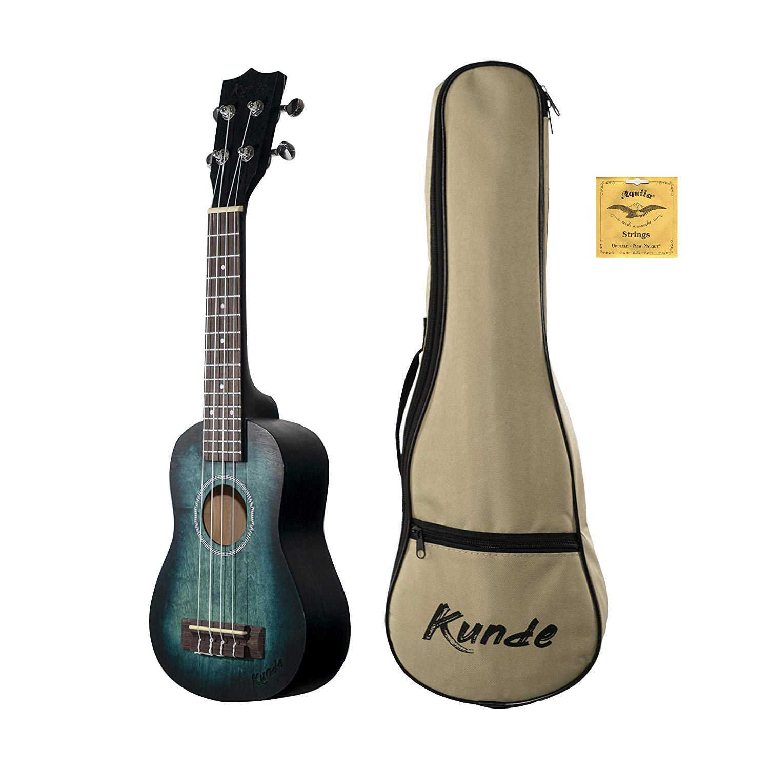 UKELELE SOPRANO - KUNDE MERCURY AZUL (INCLUYE FUNDA)
