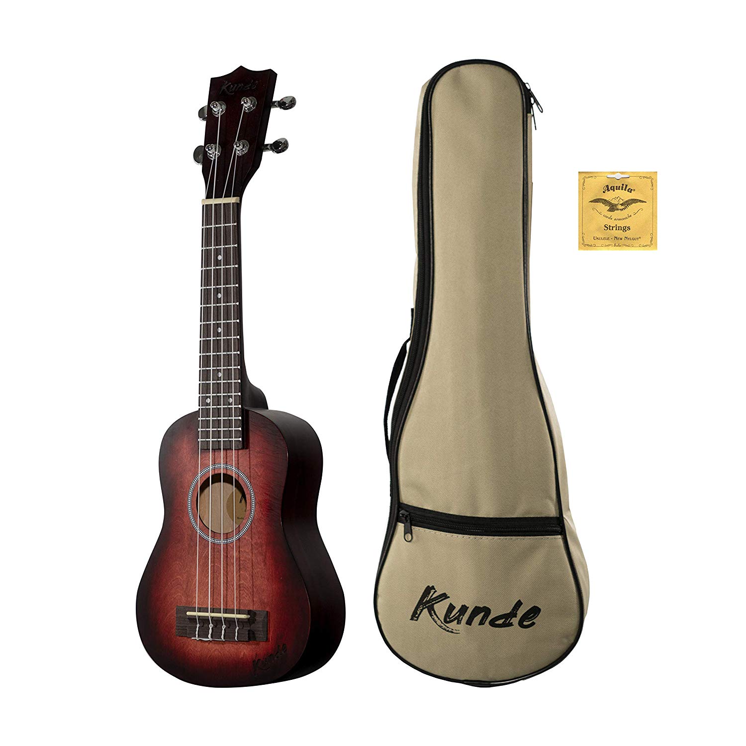UKELELE SOPRANO - KUNDE MERCURY ROJO (INCLUYE FUNDA)