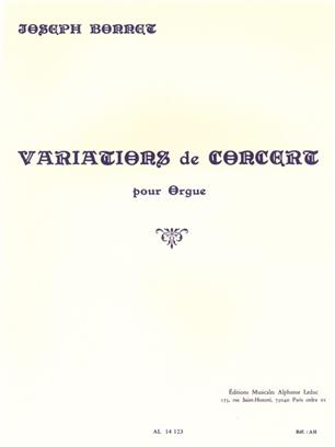 BONNET J. - VARIATIONS DE CONCERT