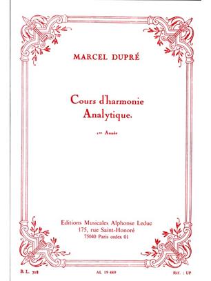 DUPRE M. - ARMONIA ANALITICA V.1 -