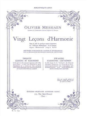 MESSIAEN O. - LECONS D-HARMONIA (20) -