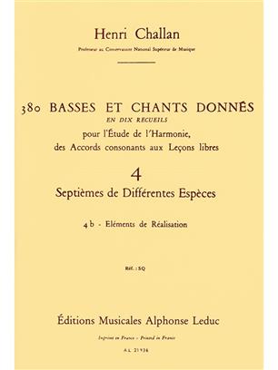 CHALLAN H. - BASSES ET CHANTS DONNES V.4B (380) -