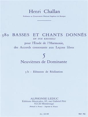 CHALLAN H. - BASSES ET CHANTS DONNES V.5B (380) -