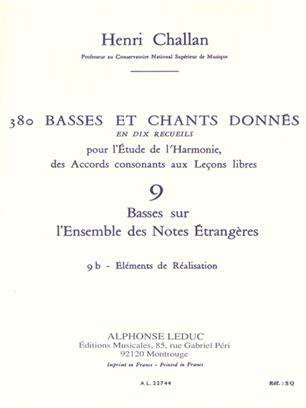 CHALLAN H. - BASSES ET CHANTS DONNES V.9B (380) -