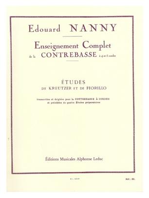 NANNY E. - ESTUDIOS DE KREUTZER A FIORILLO - CONTRABAJO