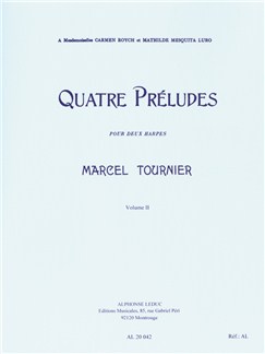 TOURNIER M. - PRELUDES (4) 2 ARPAS V.2