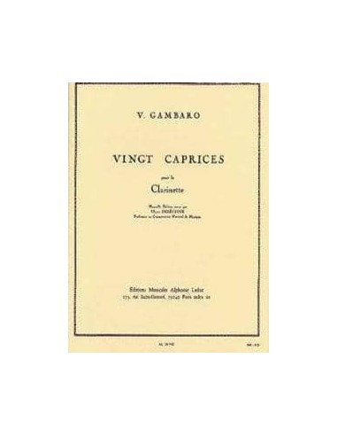 GAMBARO V. - CAPRICHOS (20) REV.DELECLUSE