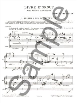 MESSIAEN O. - LIVRE D´ORGUE