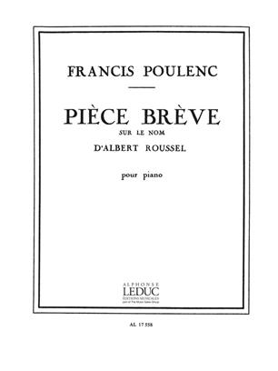 POULENC F. - PIEZA BREVE SOBRE EL NOMBRE DE ROUSSEL -