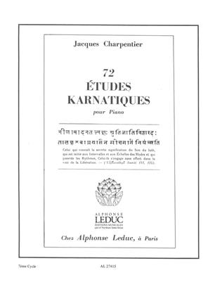 CHARPENTIER J. - ESTUDIOS KARNATICOS (72) (7º CICLO) -