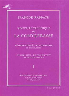RABBATH F. - NUEVA TECNICA DEL CONTRABAJO V.1 +CD