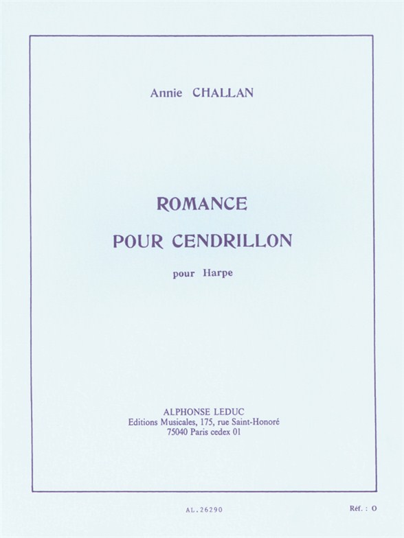 CHALLAN A. - ROMANCE POUR CENDRILLON