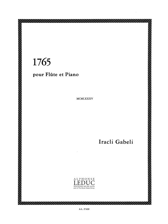 GABELI I. - 1765 (FLAUTA Y PIANO)