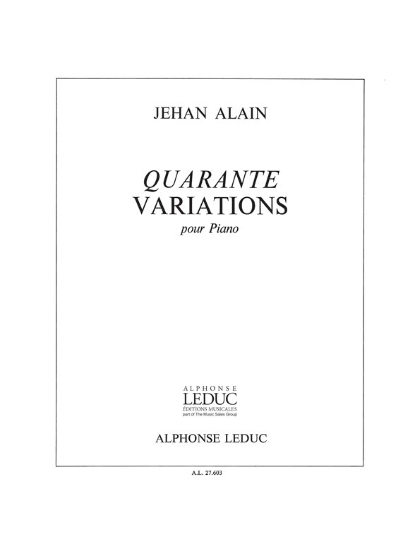 ALAIN J. - VARIACIONES (40) PIANO