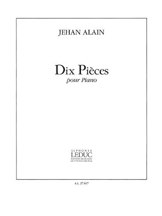 ALAIN J. - PIEZAS (10) PIANO