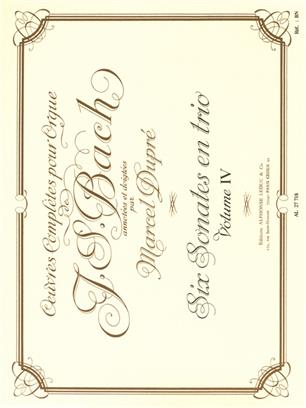 BACH J.S. -OBRA COMPLETA ORGANO V.4 6 SONATAS Y TRIO