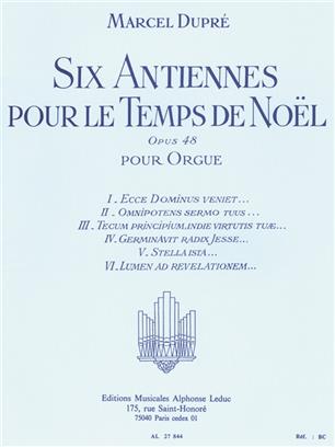 DUPREE M. - ANTIENNES POUR LE TEMPS DU NOEL (6) ORGANO