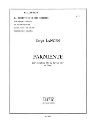 LANCE S. - FARNIENTE SAXO ALTO O BARITONO