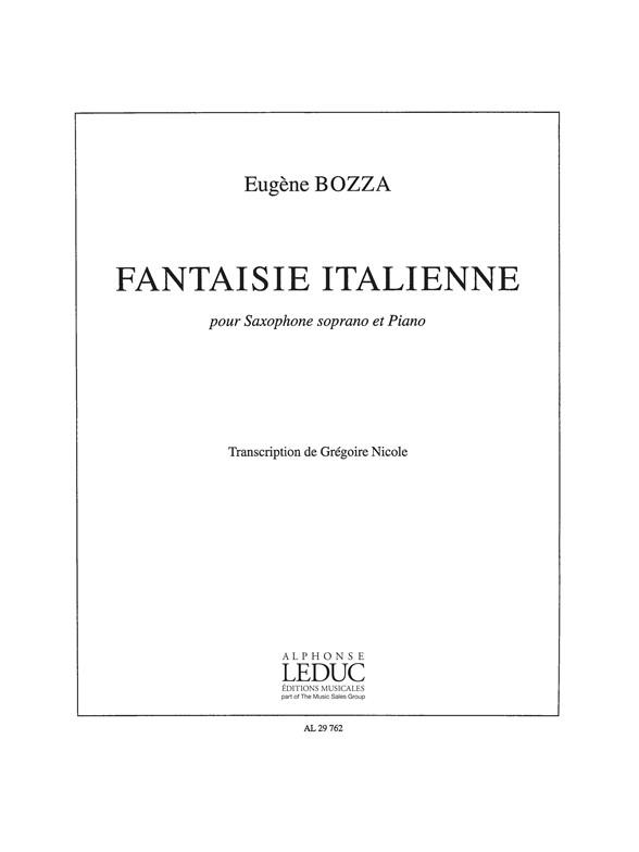 BOZZA E. - FANTASIA ITALIANA (SAX SOPRANO Y P)