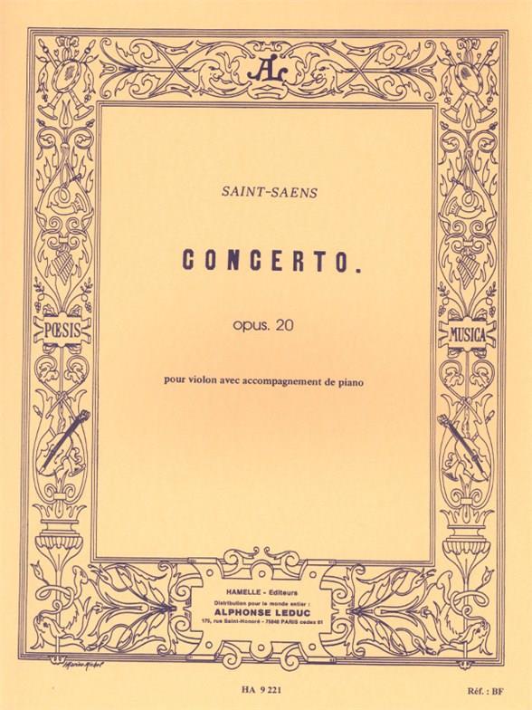 SAINT SAENS C. - CONCIERTO Nº1 LA M - OP.20