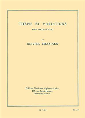 MESSIAEN O. - TEMA Y VARIACIONES -