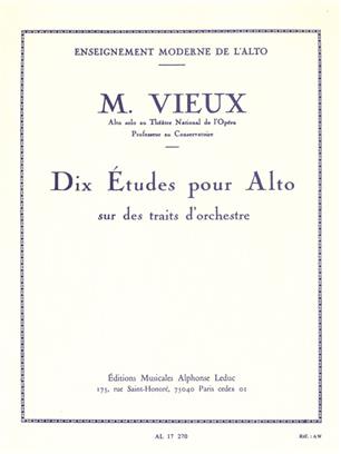 VIEUX - ETUDES SUR DES TRAITS D-ORCHESTRE (10) -